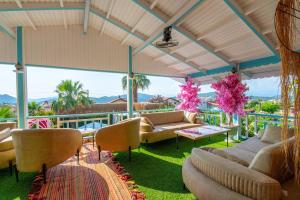 Χώρος καθιστικού στο Villa Asel