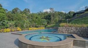 GununggeulisFafa Hill Hotel and Resort的游泳池可容纳2人