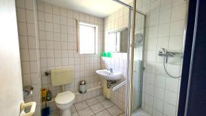 Koupelna v ubytování Ferienwohnung Weitblick Breege