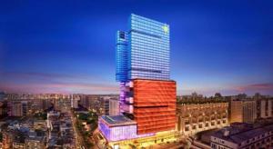 El edificio en el que está el hotel