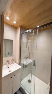 Koupelna v ubytování L'alpage