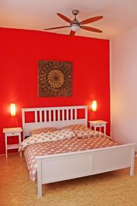 Giường trong phòng chung tại Im Herzen der Cochemer Altstadt