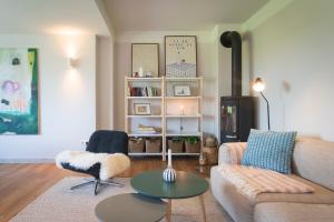 Χώρος καθιστικού στο Häuschen mit privatem Schleizugang