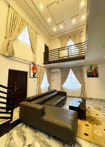 Χώρος καθιστικού στο Zuni Apartment