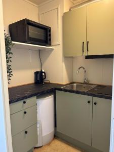 Kuchyň nebo kuchyňský kout v ubytování Bømlo Hybel