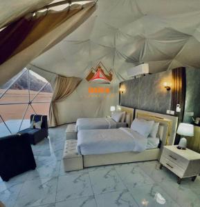 Χώρος καθιστικού στο Daria Luxury Camp