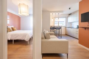 TV a/nebo společenská místnost v ubytování M055 Marquer T4 lumineux