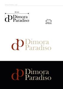 坎波巴索Dimora Paradiso的一个餐厅的标志，上面有“d dinocoparatio”字样