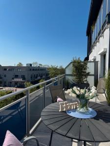 Балкон или терраса в Ferienwohnungen Briesenick Radde