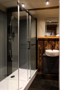 Koupelna v ubytování Lehm & Fachwerk Maisonette-Apartment - Claycation