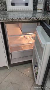 Η κουζίνα ή μικρή κουζίνα στο Monolocale 37 mq con giardino