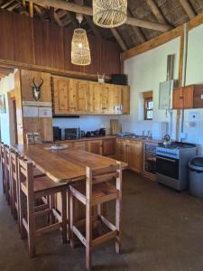 Kuchyň nebo kuchyňský kout v ubytování Wagenboom Escape