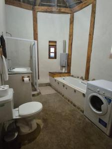 Koupelna v ubytování Wagenboom Escape