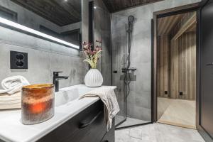 Koupelna v ubytování Nyørk Chalet, Hemsedal