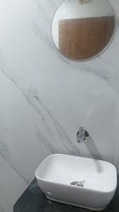 Koupelna v ubytování Hotel Empire