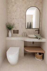 Et badeværelse på Coastal Comfort