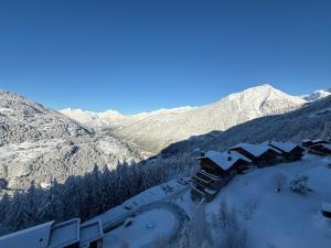 Luftblick auf einen schneebedeckten Berg in der Unterkunft Élégant Duplex - Sainte Foy Station - 10 pers in Sainte-Foy-Tarentaise