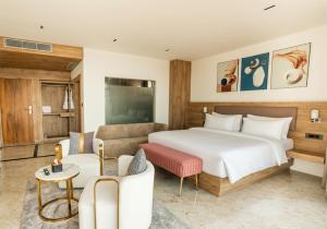 Ένα ή περισσότερα κρεβάτια σε δωμάτιο στο Hotel Meriken +45 φωτογραφίες