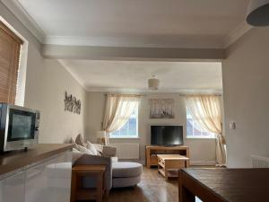 Μια τηλεόραση ή/και κέντρο ψυχαγωγίας στο Holthart Town-House, Great for Groups, Families, Pets & Contractors