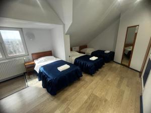 Ένα ή περισσότερα κρεβάτια σε δωμάτιο στο Pensiunea Relax