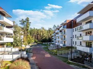 an empty street in an apartment building at STEGNA PARK B Apartamenty PIAMOLA in Stegna