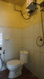 un bagno con wc e doccia di BROMO B&B a Bromo