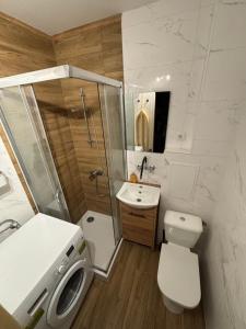 Koupelna v ubytování Apartament L38 Mieszkanie dla wszystkich