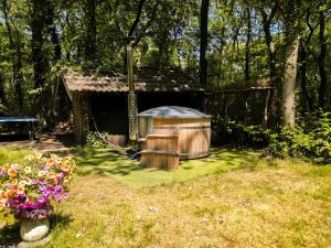 En have udenfor Luxe vakantiehuis Drenthe 10 pers Hottub
