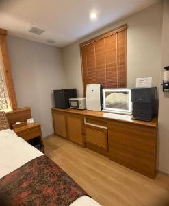 Η κουζίνα ή μικρή κουζίνα στο リンドス