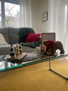 Χώρος καθιστικού στο Grand appartement aux portes de Strasbourg