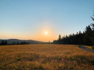 托特瑙Heimatliebe neu的背景中带太阳的开阔场地