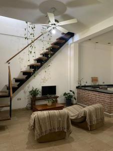 Μια τηλεόραση ή/και κέντρο ψυχαγωγίας στο Hospedaje La Brasilera