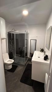 Ένα μπάνιο στο Premium Studio XXL Terrace Sky Video Screen