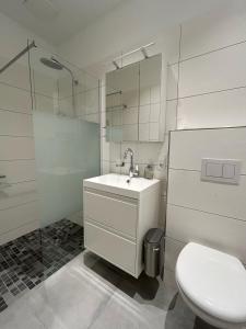 Koupelna v ubytování Haus Wendland Haus Wendland + 19 fotografií