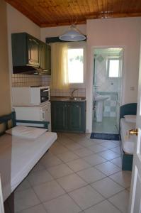 Kuchyň nebo kuchyňský kout v ubytování Odysseia Studios and Apartment