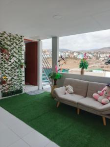 Χώρος καθιστικού στο Departamento de estreno perfecto para veranear