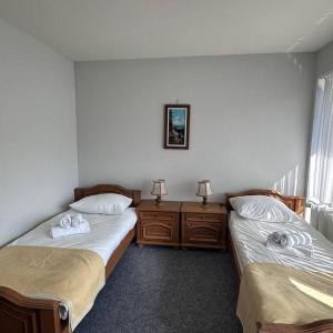 Postel nebo postele na pokoji v ubytování Wald Hotel