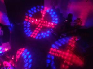 a group of blue and red lights in a room at 3 Bed in Kirkcolm oc-b34009 in Kirkcolm