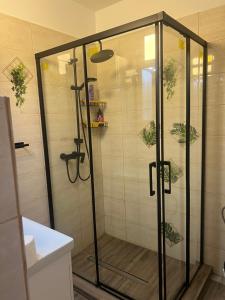 Koupelna v ubytování Crystal + 56 fotografií