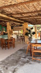 Restaurace v ubytování Flat Iloa Resort Barra de São Miguel AL