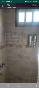 Koupelna v ubytování Cabañas Aneley