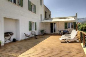 Balkón nebo terasa v ubytování Face à la mer - Grande terrasse