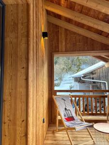 Μπαλκόνι ή βεράντα στο Appt 4 pers, 2 min Ski et Commerce +2 φωτογραφίες