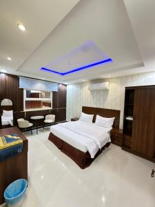 Postel nebo postele na pokoji v ubytování تاج 2 + 10 fotografií