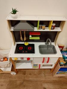 Η κουζίνα ή μικρή κουζίνα στο U Máchova jezera