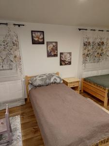 Ένα ή περισσότερα κρεβάτια σε δωμάτιο στο U Máchova jezera