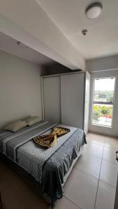 Ένα ή περισσότερα κρεβάτια σε δωμάτιο στο Dpto de dos habitaciones San Lorenzo centro