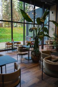 Χώρος καθιστικού στο Hotel Lonca