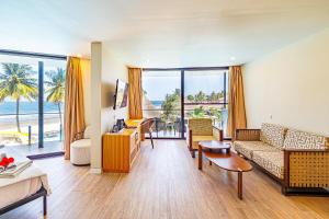 Χώρος καθιστικού στο Kombo Oasis