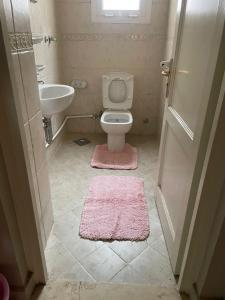 New cairoEl Rehab city的带马桶和水槽的小浴室 更多12张照片